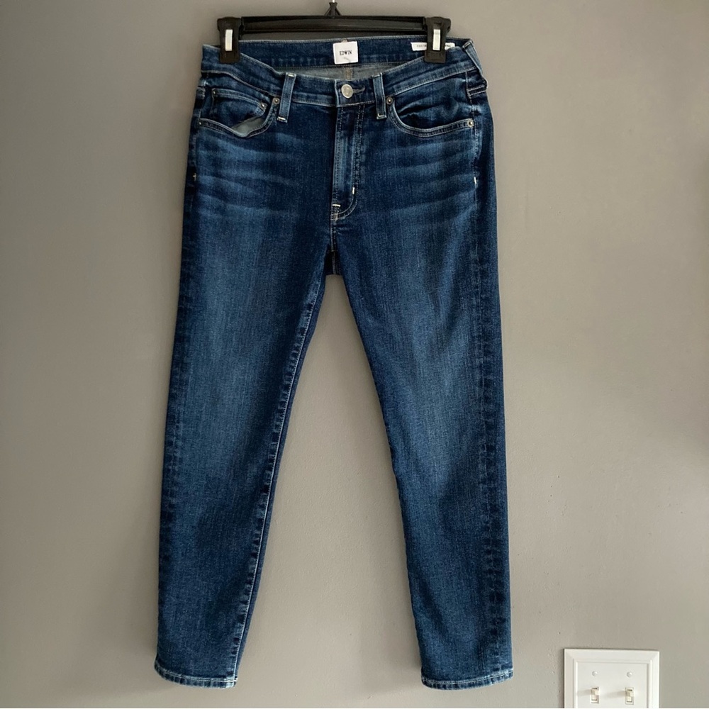 Anthropologie Edwin Pixie Crop 9” Mid Rise Skinny